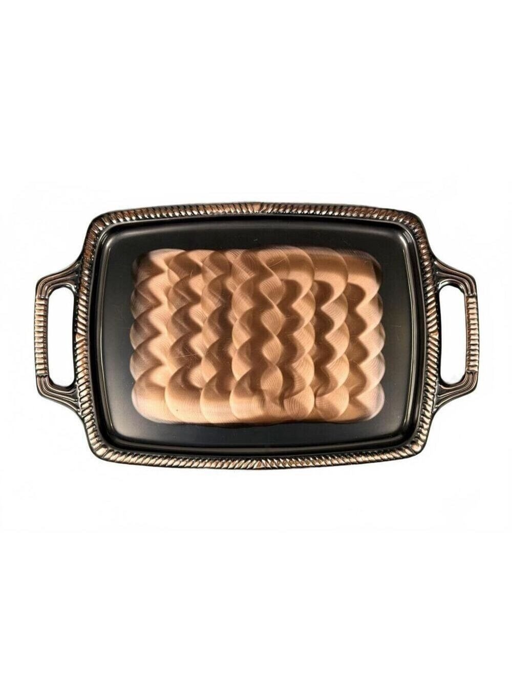 Vintage Phoenix Jewellery Japan Copper Wave Decorative Tray